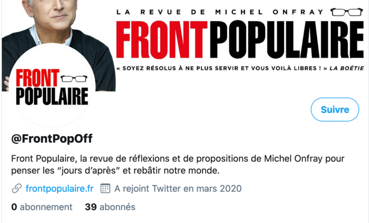 Le Front populaire d’Onfray - Errements de l’identitarisme